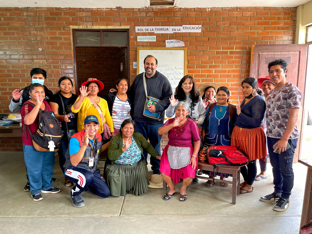 Bolivia Fatima group Douglas Mercedes smile staff 2023 