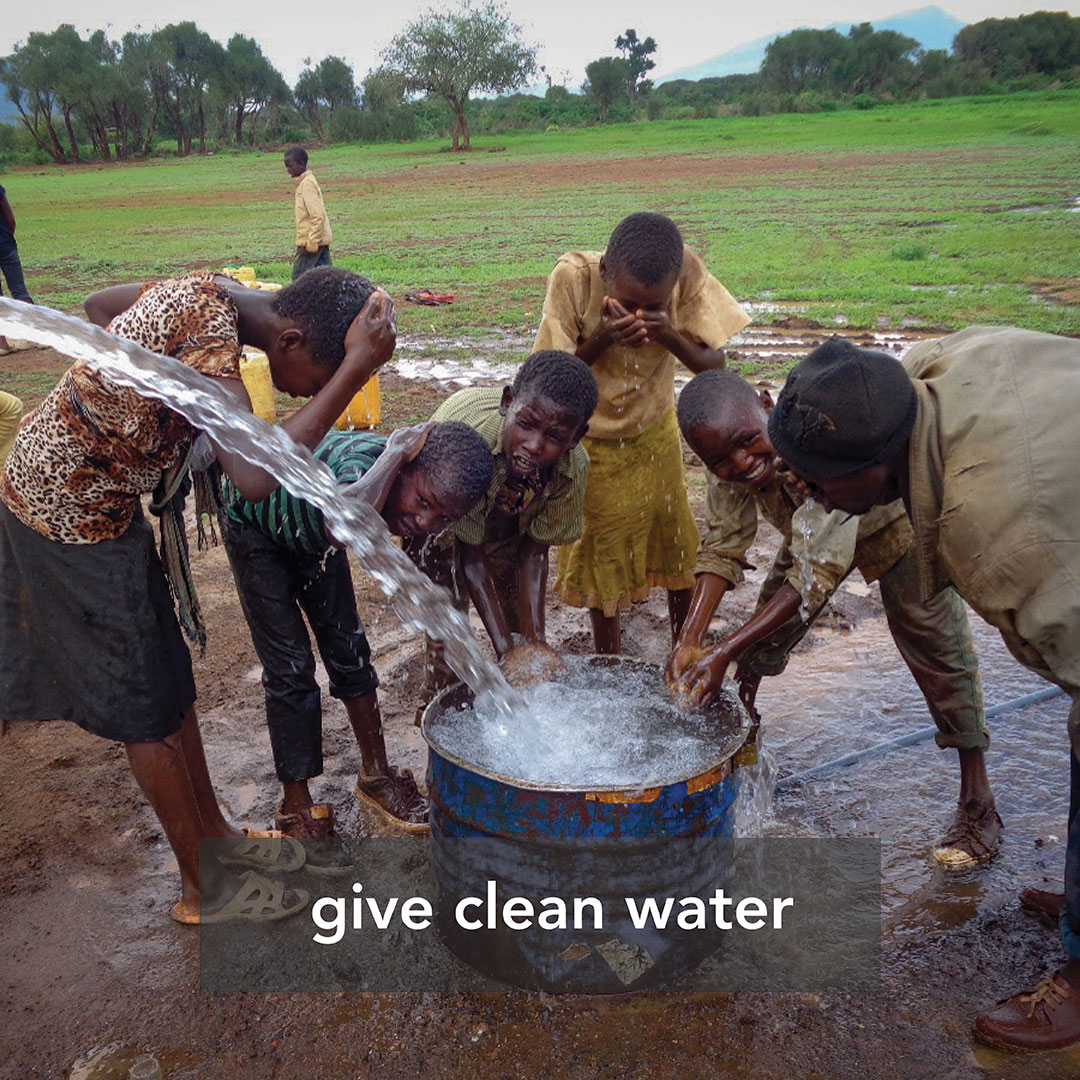 Give clean water
