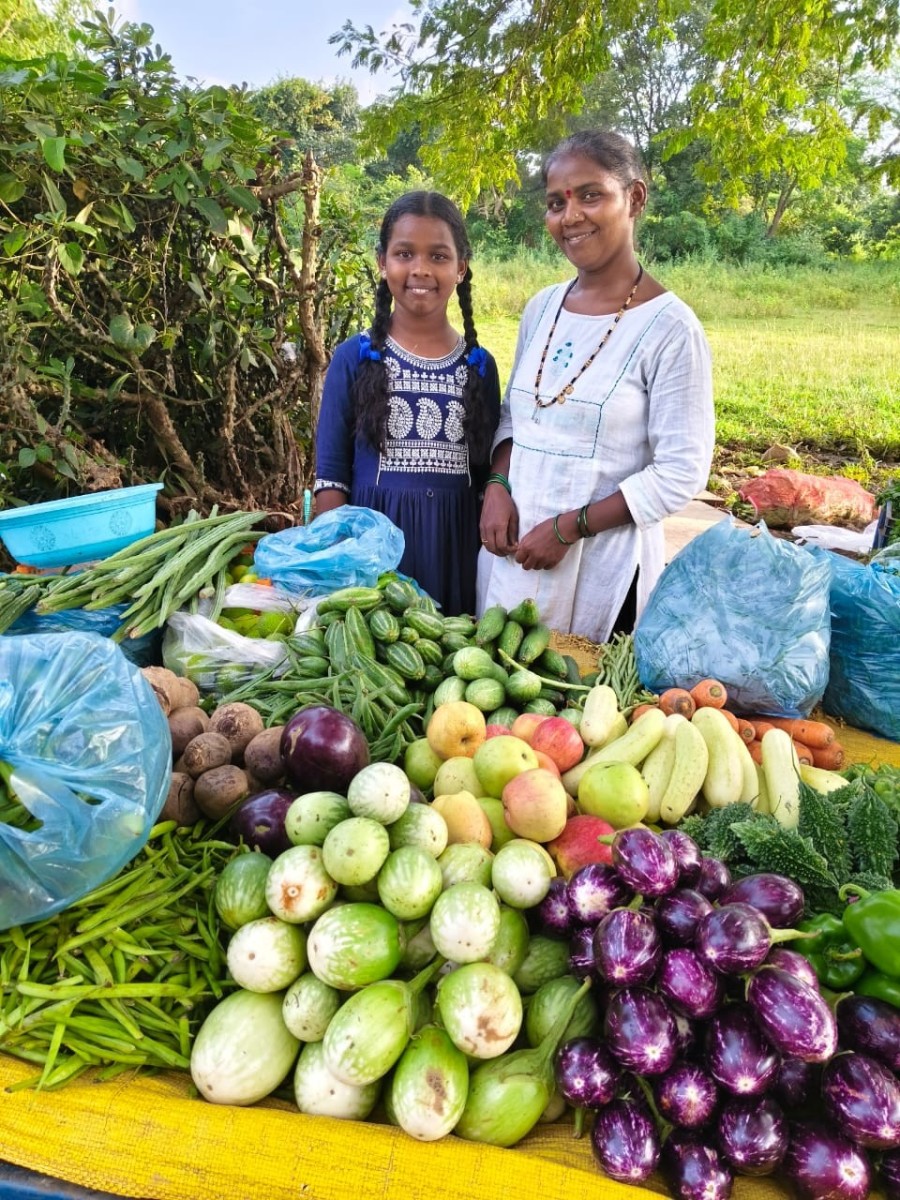 Geeta’s vegetable stand