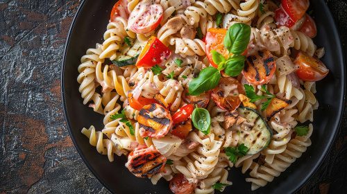 pasta salad plate
