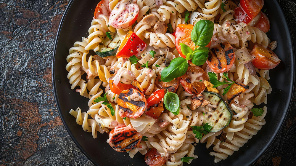 pasta salad plate