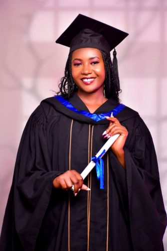A sponsored child on her graduation in Kenya Chalice