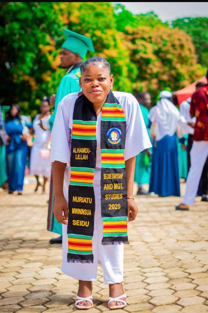 International Youth Day young girl graduation in Ghana